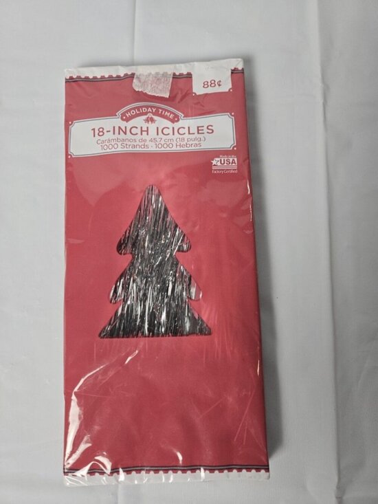 Holiday Time Other - Holiday Time Tinsel Icicles For Christmas Trees And Holiday Decorating